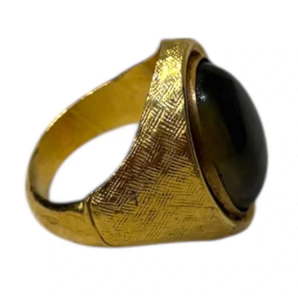 Vintage Mood Ring Gold 70s 80s Vintage Jewelry Whimsigoth Boho Statement Ring